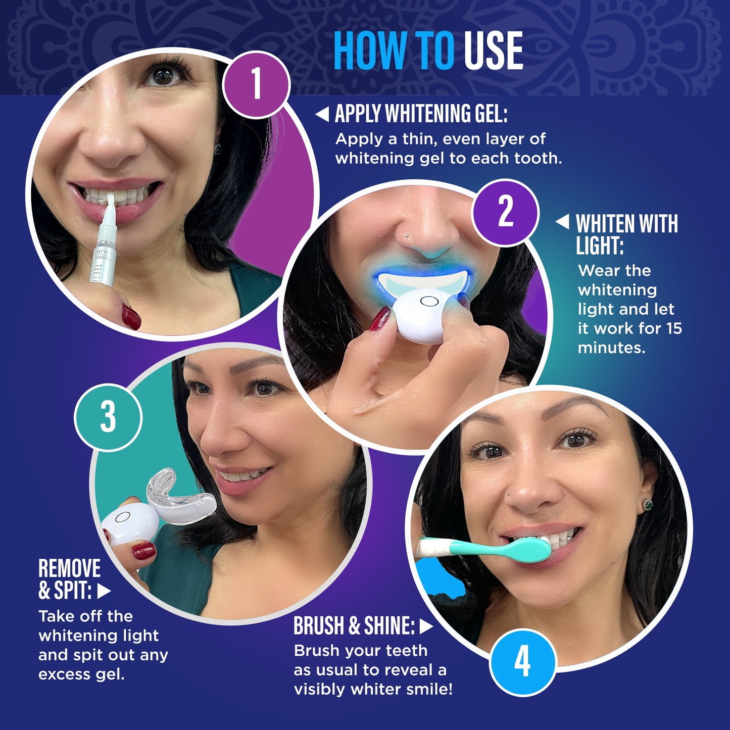 Gurunanda Professional Teeth Whitening Wireless Kit